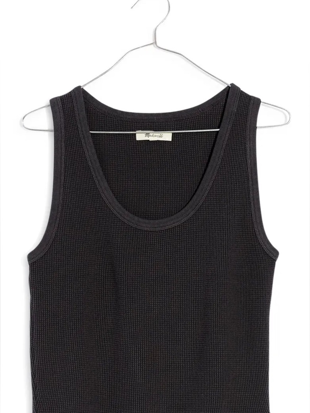 Madewell Charcoal Waffle Tank Top